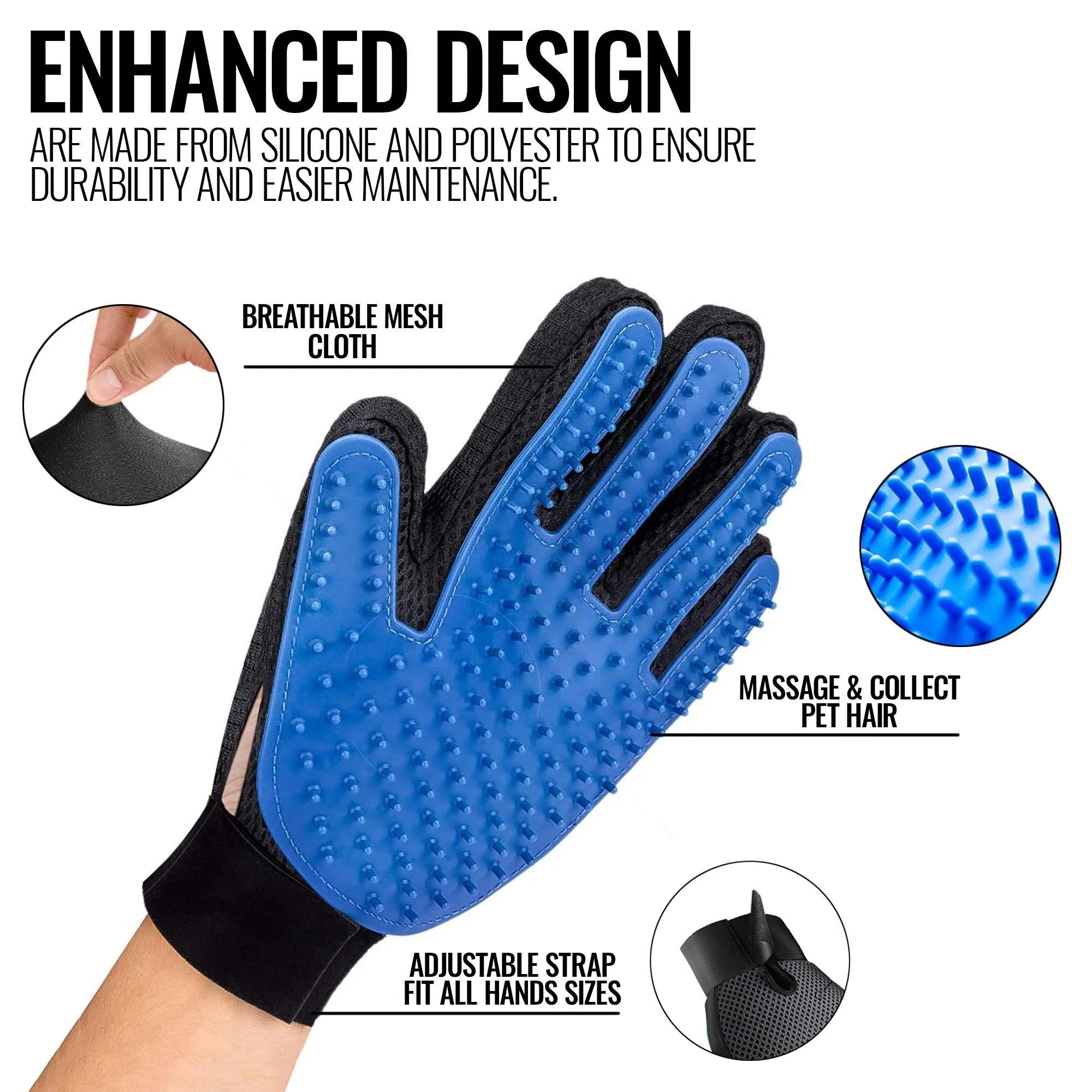 Pet De-shedding Gloves
