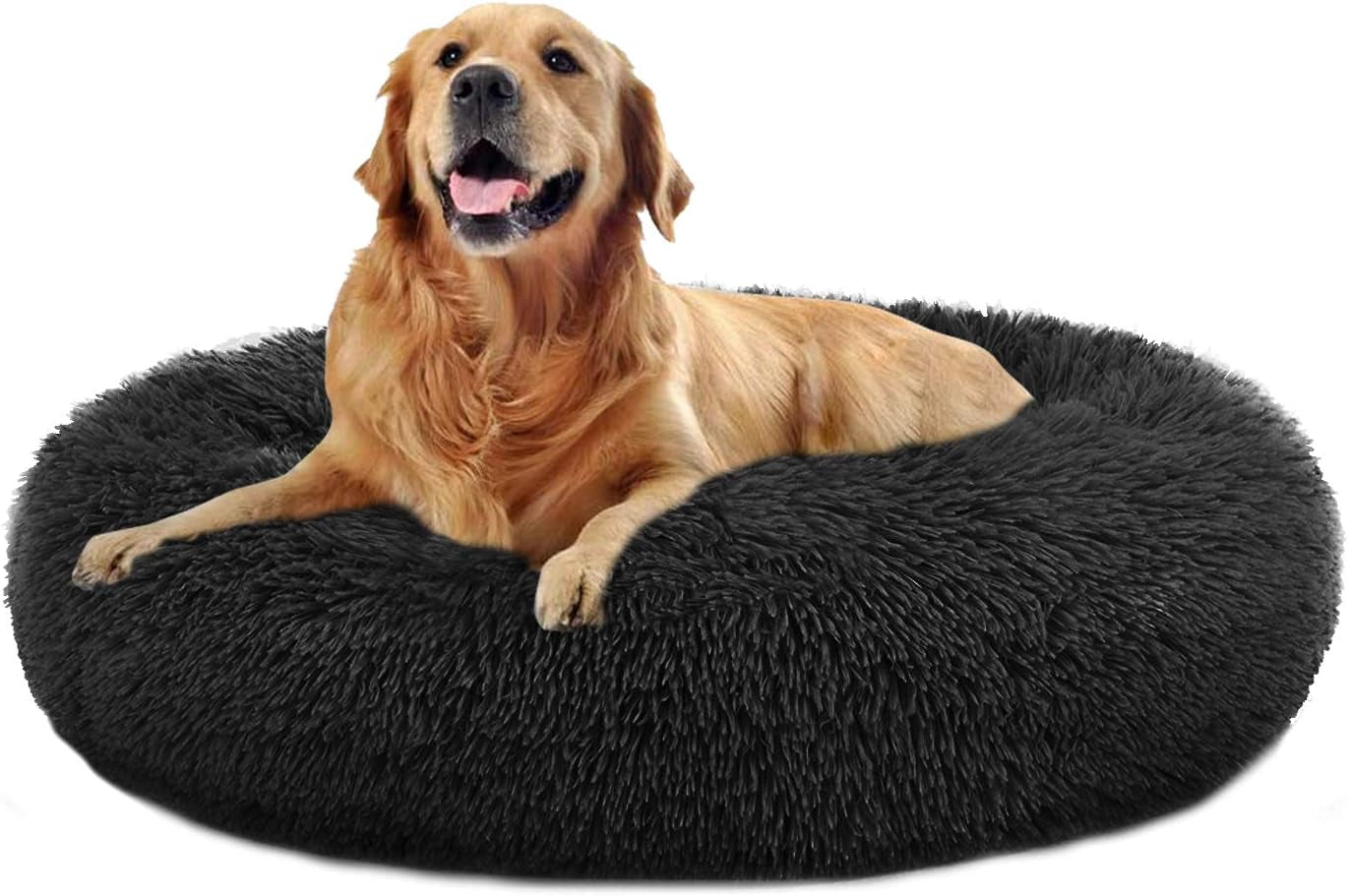 Donut Dog & Cat Bed - Faux Fur Cuddler